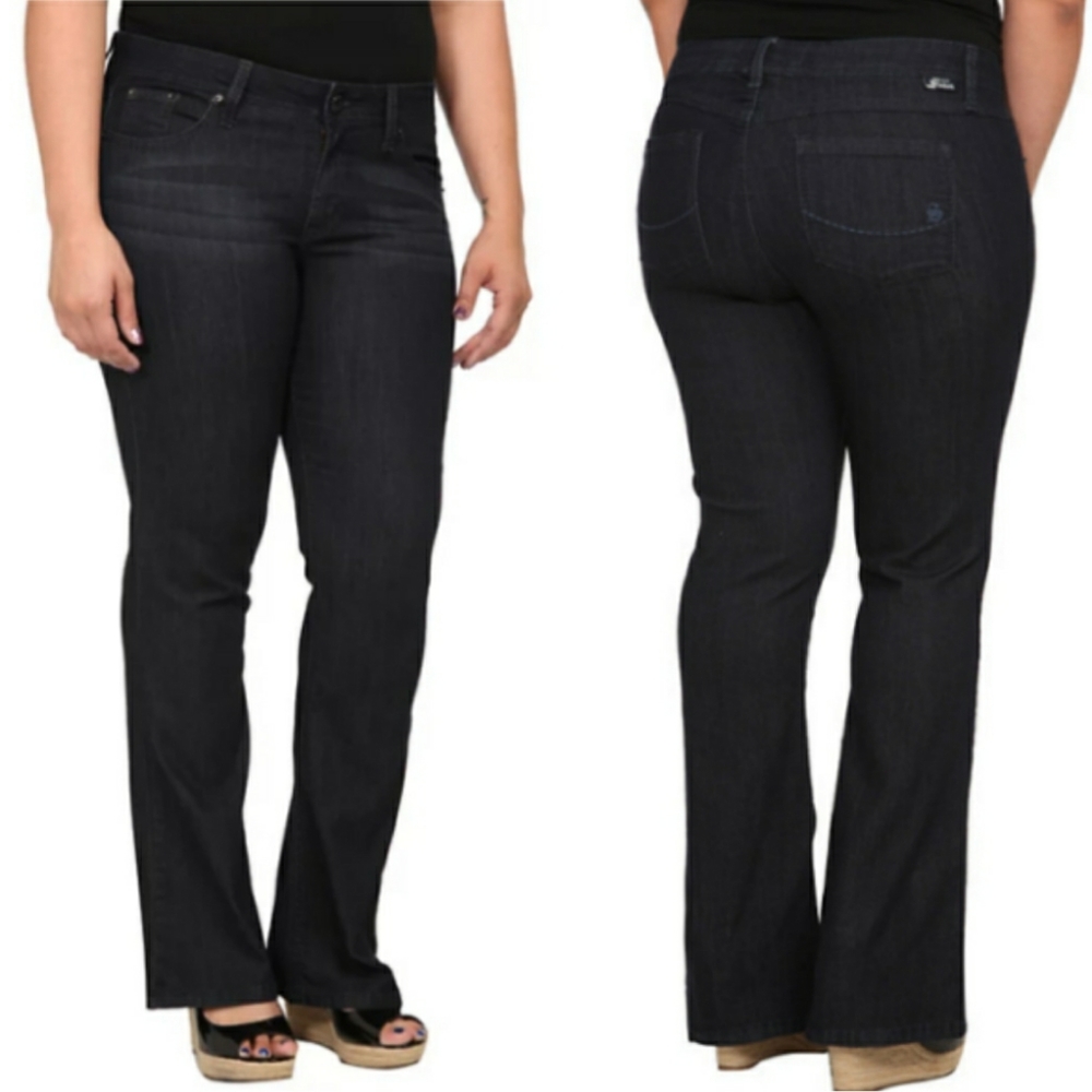 Torrid Source Of Wisdom Boot Cut Dark Wash Jeans